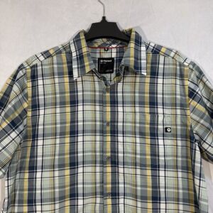 Marmot Shirt Mens XL Plaid Dobson Short sleeve utility Workwear Hiking Fish